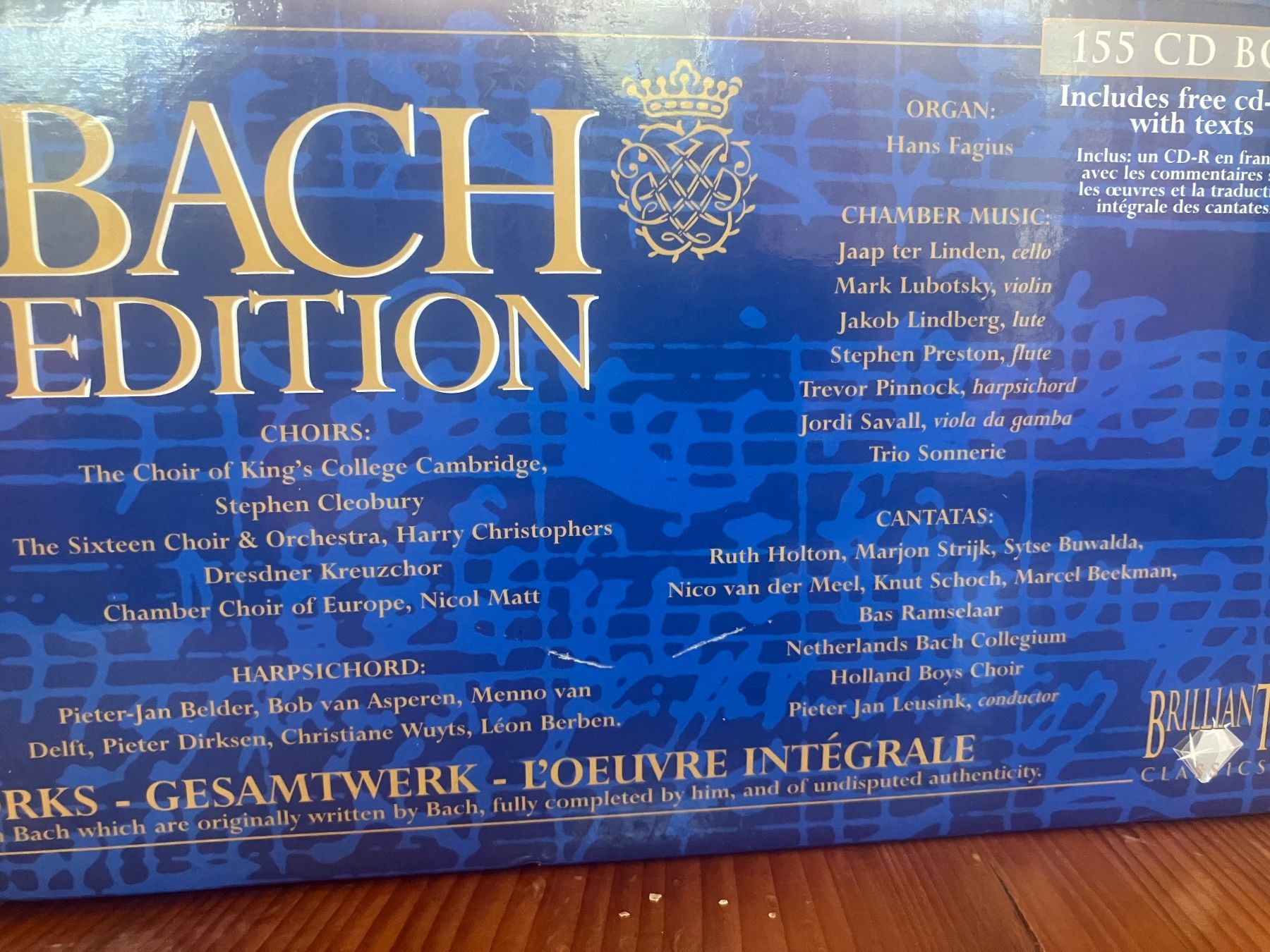 CD: Bach 155CD box Set Komplete Werke – Nuovo e nell'imballaggio originale da Courtételle venduto da ann_gv7r 3