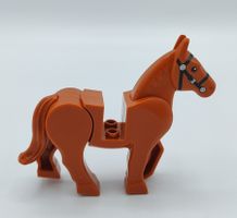 LEGO Pferd Braun Braunes, Dark Orange Pferd, Neu