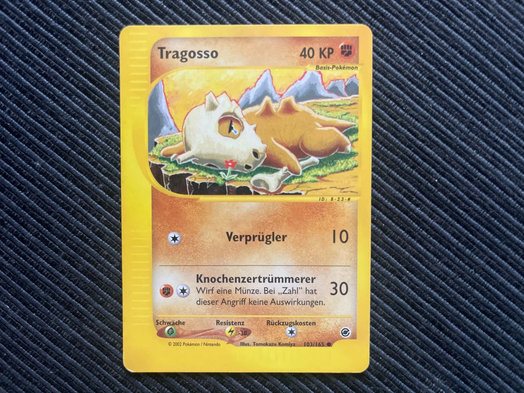 Pokémon Carte collezionabili: Pokemon Tragosso non Holo 103/165 Expedition – Usato da Wabern venduto da Collectfun