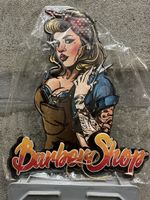 Barber shop pin up Werbung Reklame 