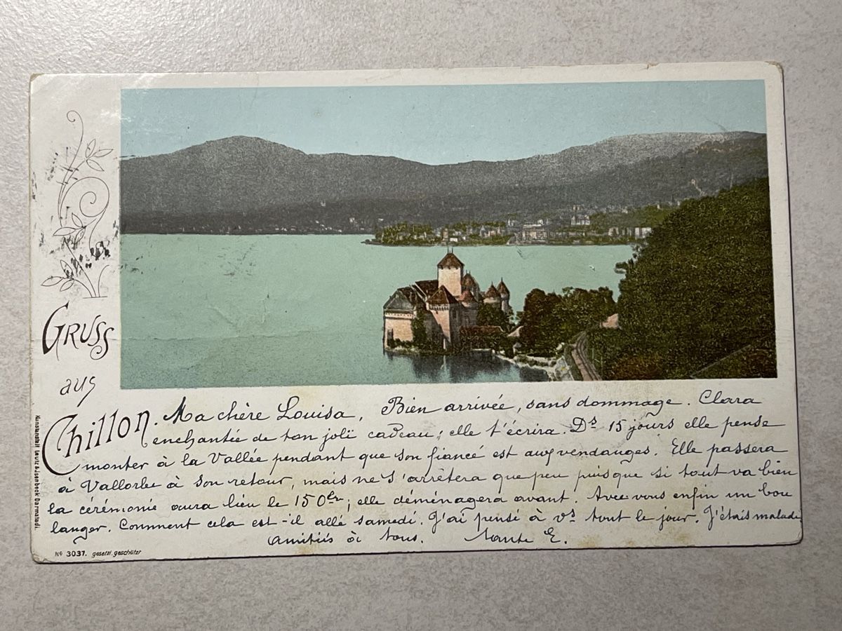Cartoline postali: Gruss aus Chillon, 1915 – Usato da Strengelbach venduto da Aschatan5