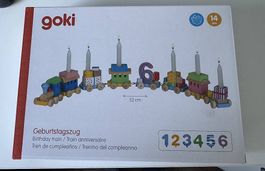 Geburtstagszug mit Zahlen 1-6