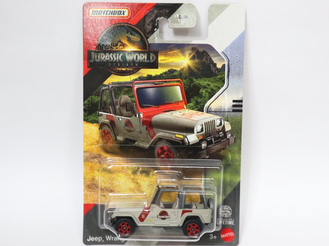 Matchbox Modellini d'auto: Matchbox Jurassic World Jeep Wrangler Park – Nuovo e nell'imballaggio originale da Eschenbach SG venduto da Astalavista