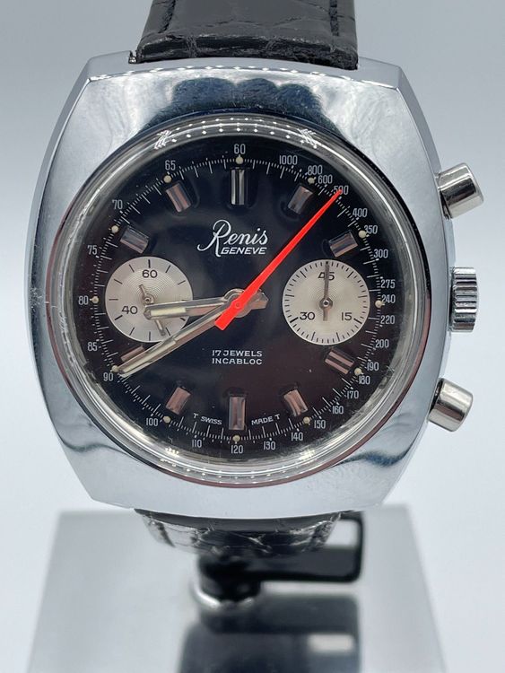 Cadran De Montre Valjoux 7736 - Renis Genève 30mm - New Old Stock (NOS) - Cadran Neuf Vintage