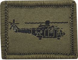 Schweizer Armee Helikopter SP Patch, Stoff mit Klett