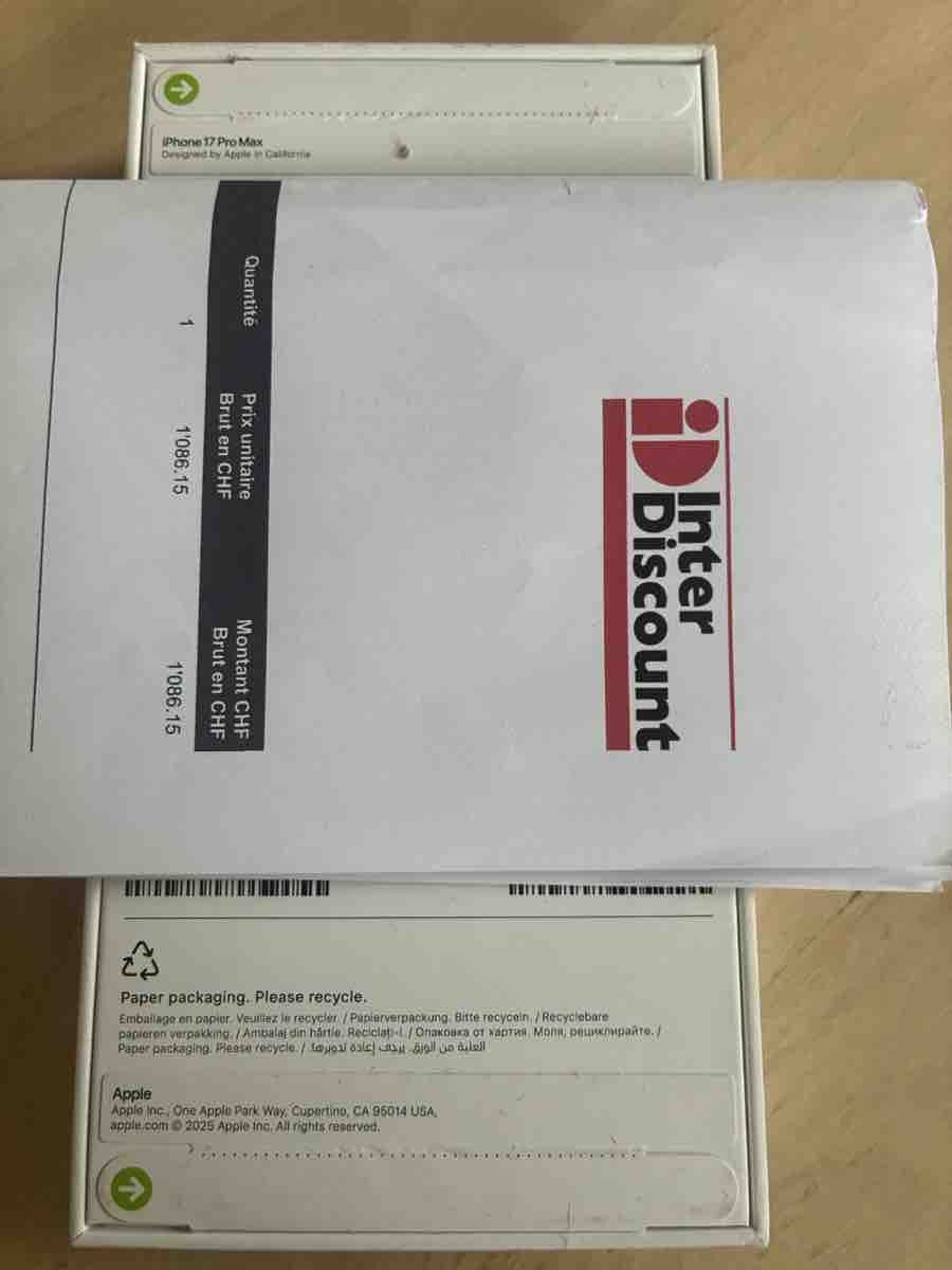 Apple Telefoni cellulari / Smartphones: iPhone 17 Pro Max 256 Go Bleu Intense Neuf – Nuovo e nell'imballaggio originale da Bulle venduto da Dom99 1