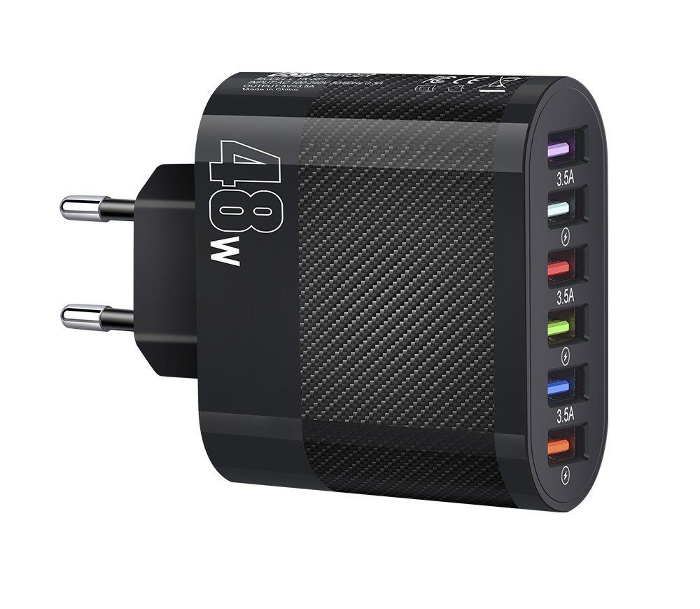 Caricabatterie: 48W 6-fach USB Ladegerät – Nuovo (secondo la descrizione) da Uerkheim venduto da Justi.y