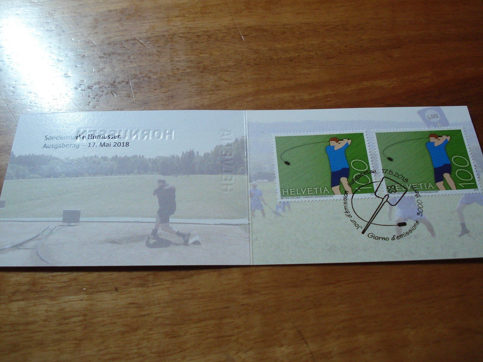 Alle Briefmarken: Booklet 2018. Hornussen, ET-o – Gebraucht aus Niederwil AG von morostahu 1