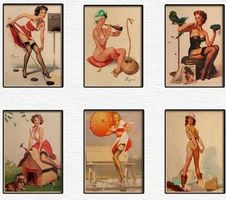 Affiche/Poster pin-up (6PCS)- set 42x30cm
