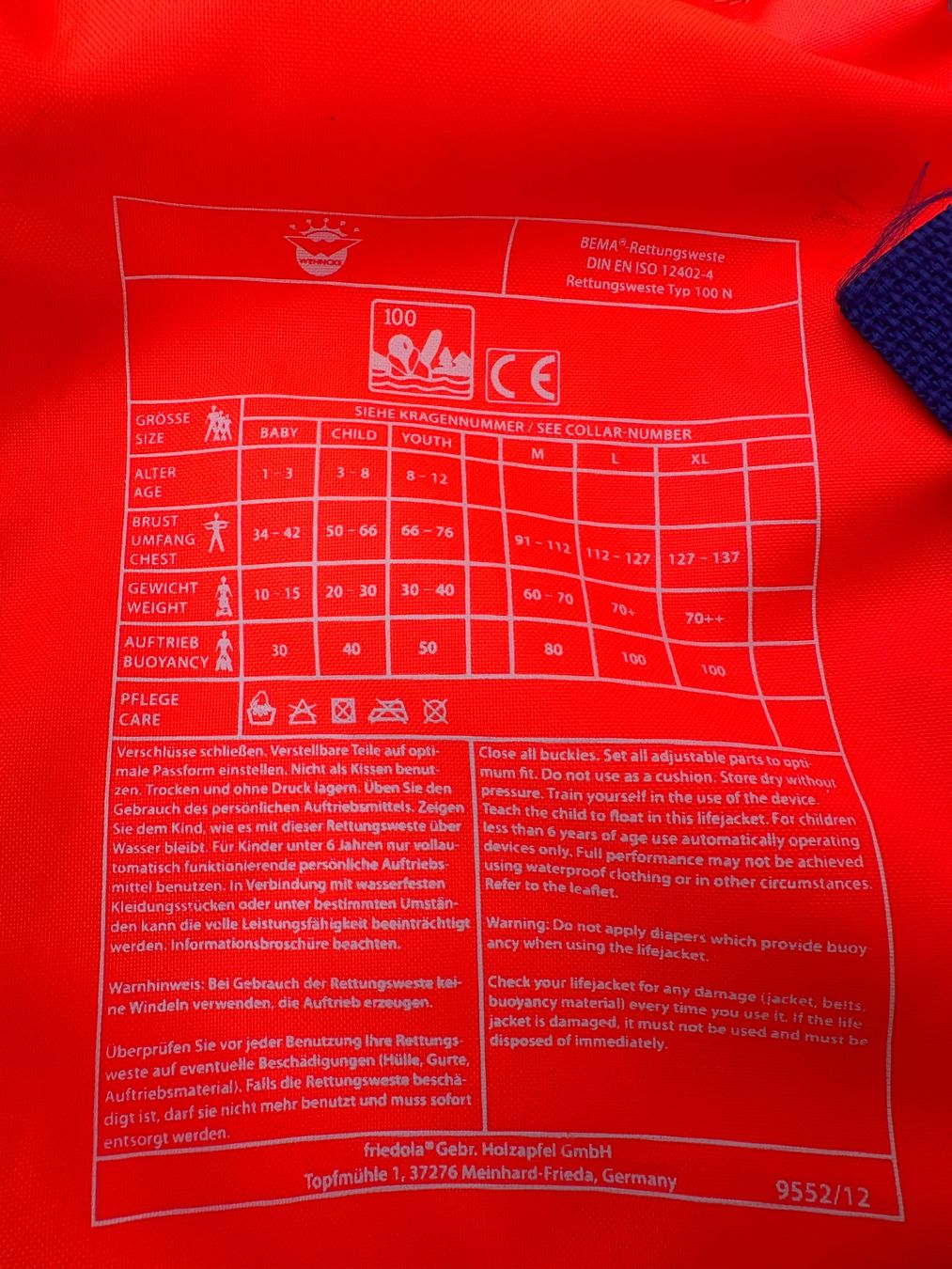 Gilets de sauvetage: Schwimmweste Child – D'occasion à Krauchthal par Sukra1 1