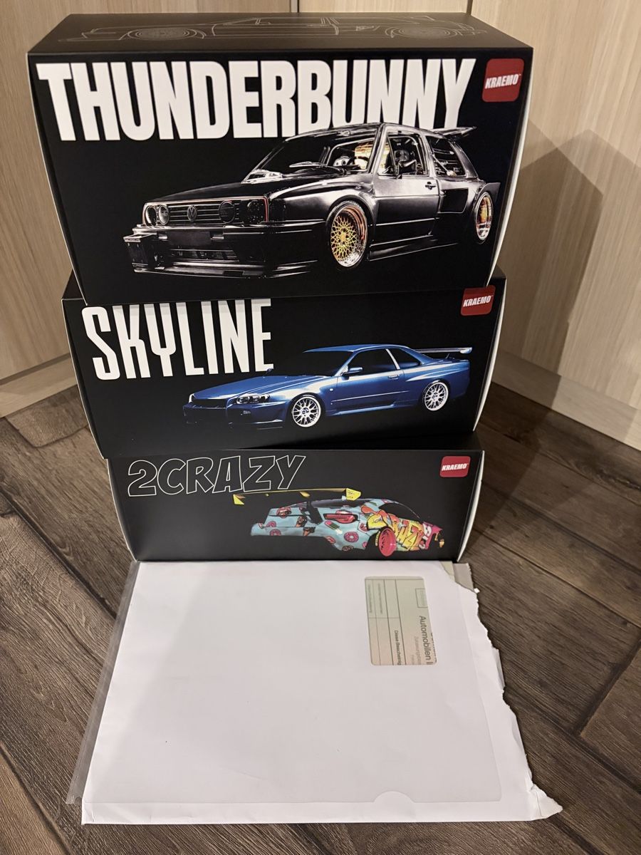 Modellautos: Kraemo 3er Set: Thunderbunny, Skyline, 2Crazy neu – Neu und originalverpackt aus Signau von Raii76