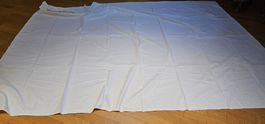 ur,uraltes Barchent Leintuch weiss 235 x 165 cm