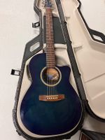 Folkgitarre Seagull S6+CW Folk GT Blue, mit Tonabnehmer