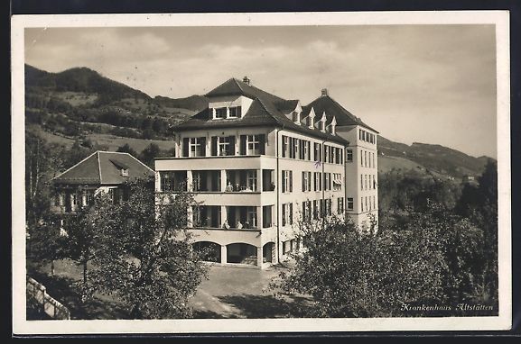 Cartes postales: Altstätten, Blick auf das Krankenhaus – D'occasion à Berlin par bartko-reher