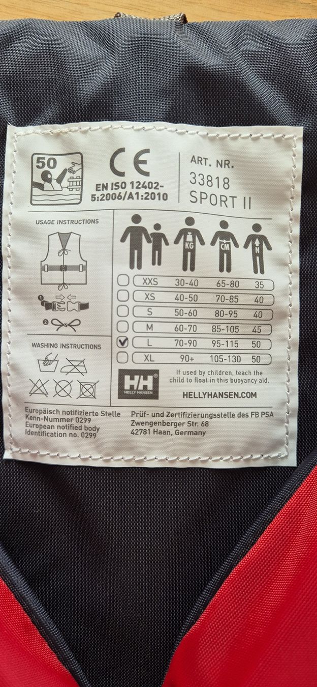 Helly Hansen Gilets de sauvetage: Schwimmweste Gr. L Helly Hansen – Neuf (Voir description) à Langenthal par amistoso 1