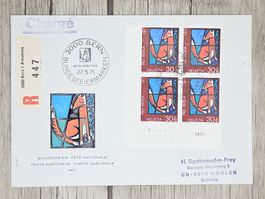 CL09 Enveloppe + Timbre Suisse 1989