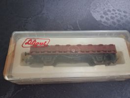 Liliput Eisenbahnwagen 204 12 flach rot guter Zustand