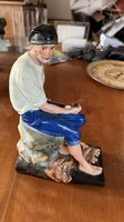 Vista Alegre Porzellanfigur  Fischer / Mann auf Felsen