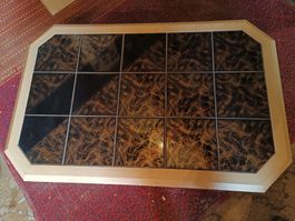 Gratis Couchtisch Sofatisch Steinplatte Holz 115x75x45 cm