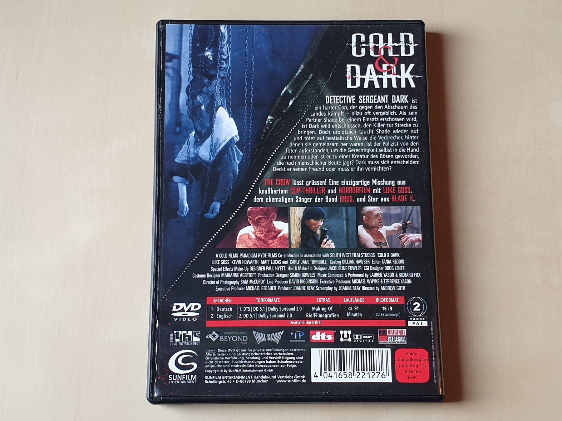 Tutti i DVDs: Cold & Dark – Usato da Stansstad venduto da collectorsshop 1