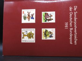 BRD & Berlin 1981 Sonderpostwertzeichen buch **
