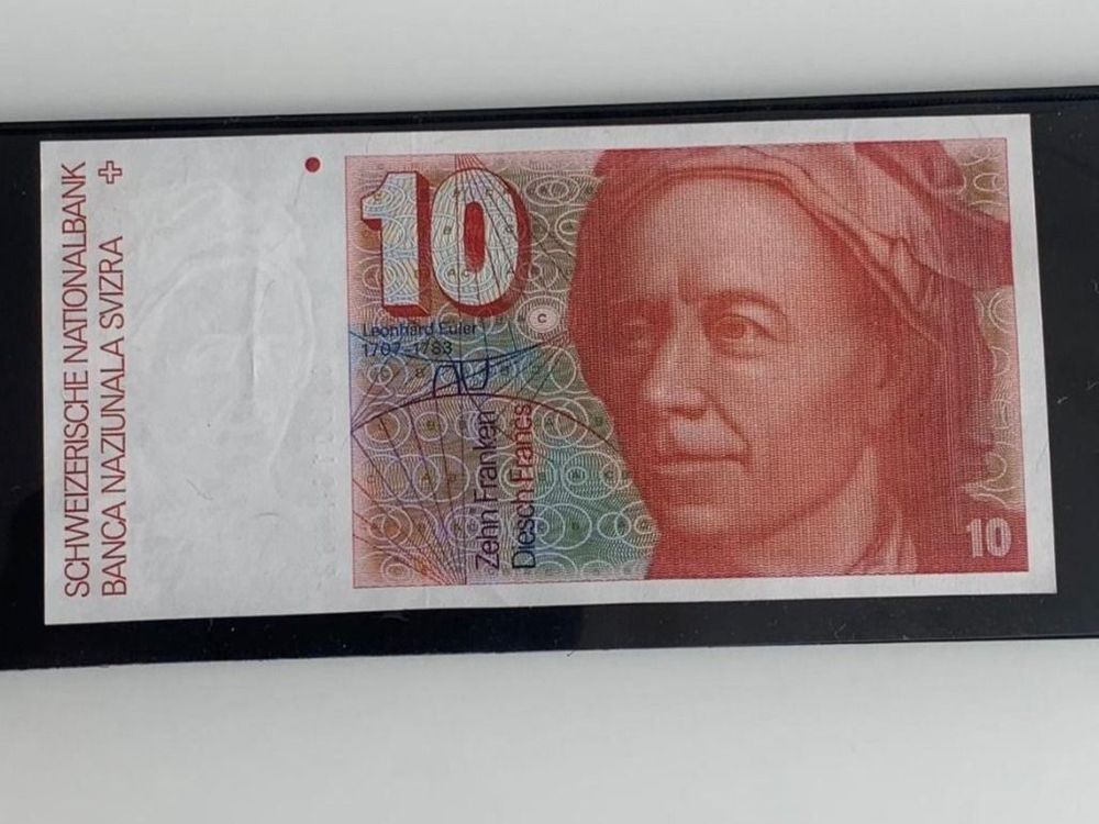 Schweizer 10er Banknote, Leonhard Euler (Gebraucht) in Flawil für CHF 9 ...
