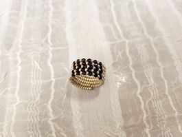 Handgemachte Perlen Ring gr 52/53 aus glasperlen