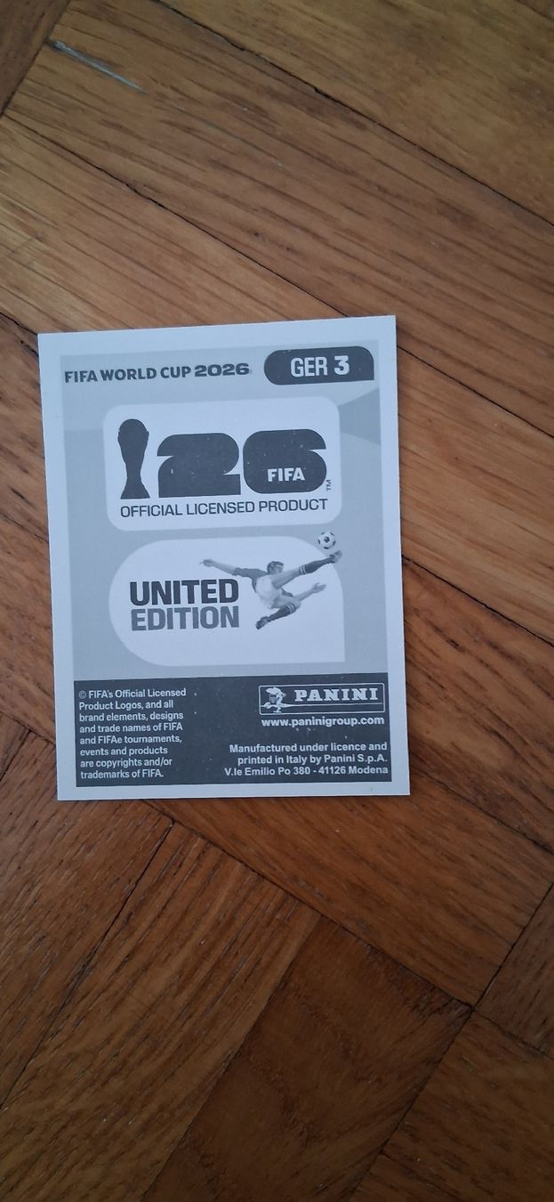 Panini Carte collezionabili: WM- Panini 2026 Sticker Jonathan Tah  – Usato da Zürich venduto da Pryter 1