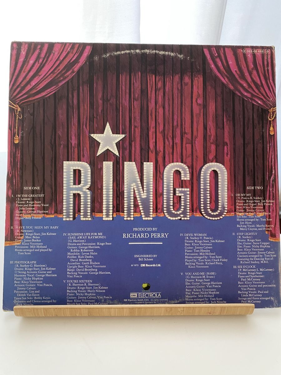Schallplatten: Ringo Starr Album Ringo 1973 – Gebraucht aus Zürich von markus234 1