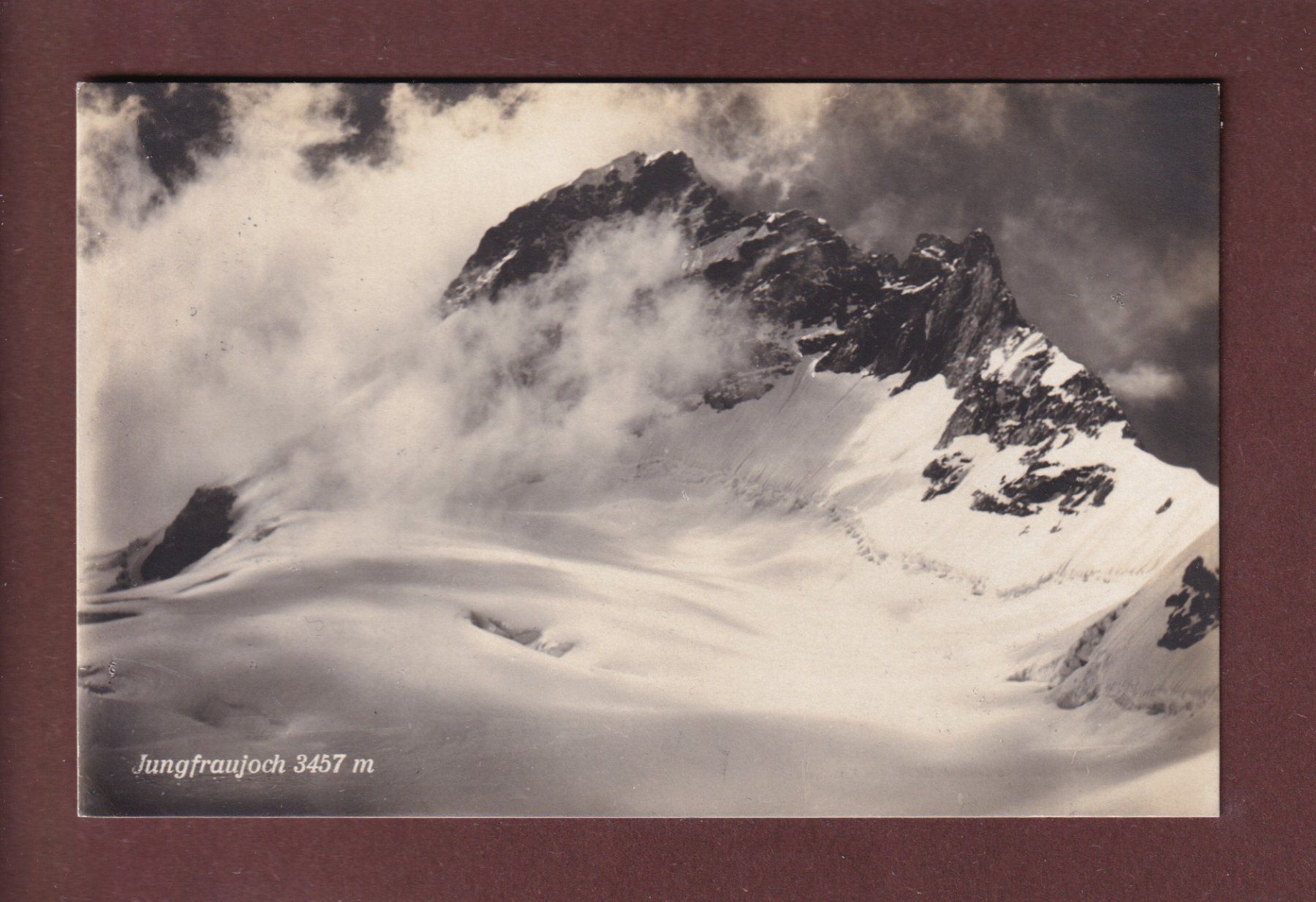 Cartoline postali: JUNGFRAUJOCH - 1921 – Usato da Pully venduto da nicecards