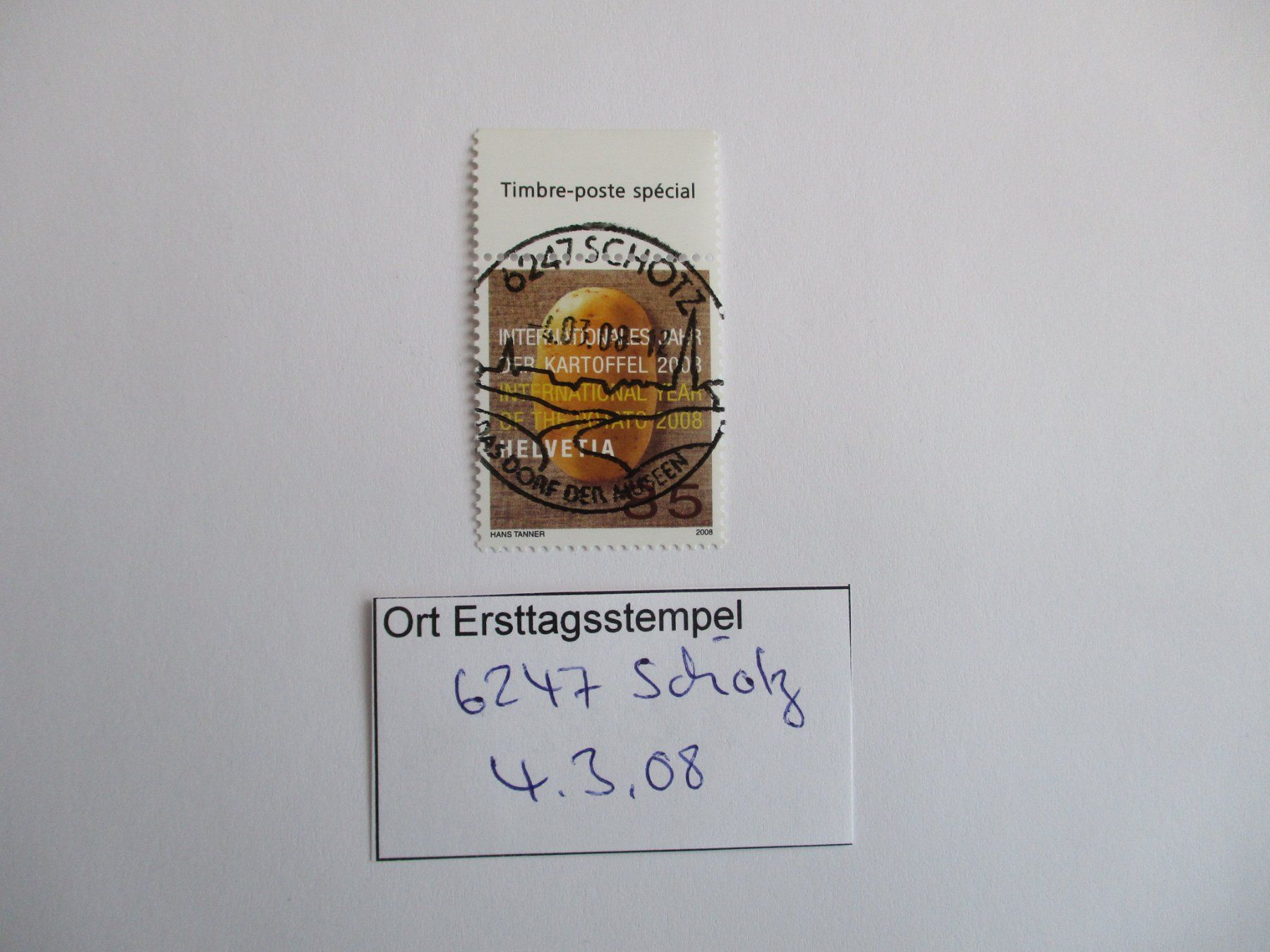 Tous les timbres: Voll Ort Ersttagsstempel 6247 Schötz – D'occasion à Langnau b. Reiden par Aktuell88