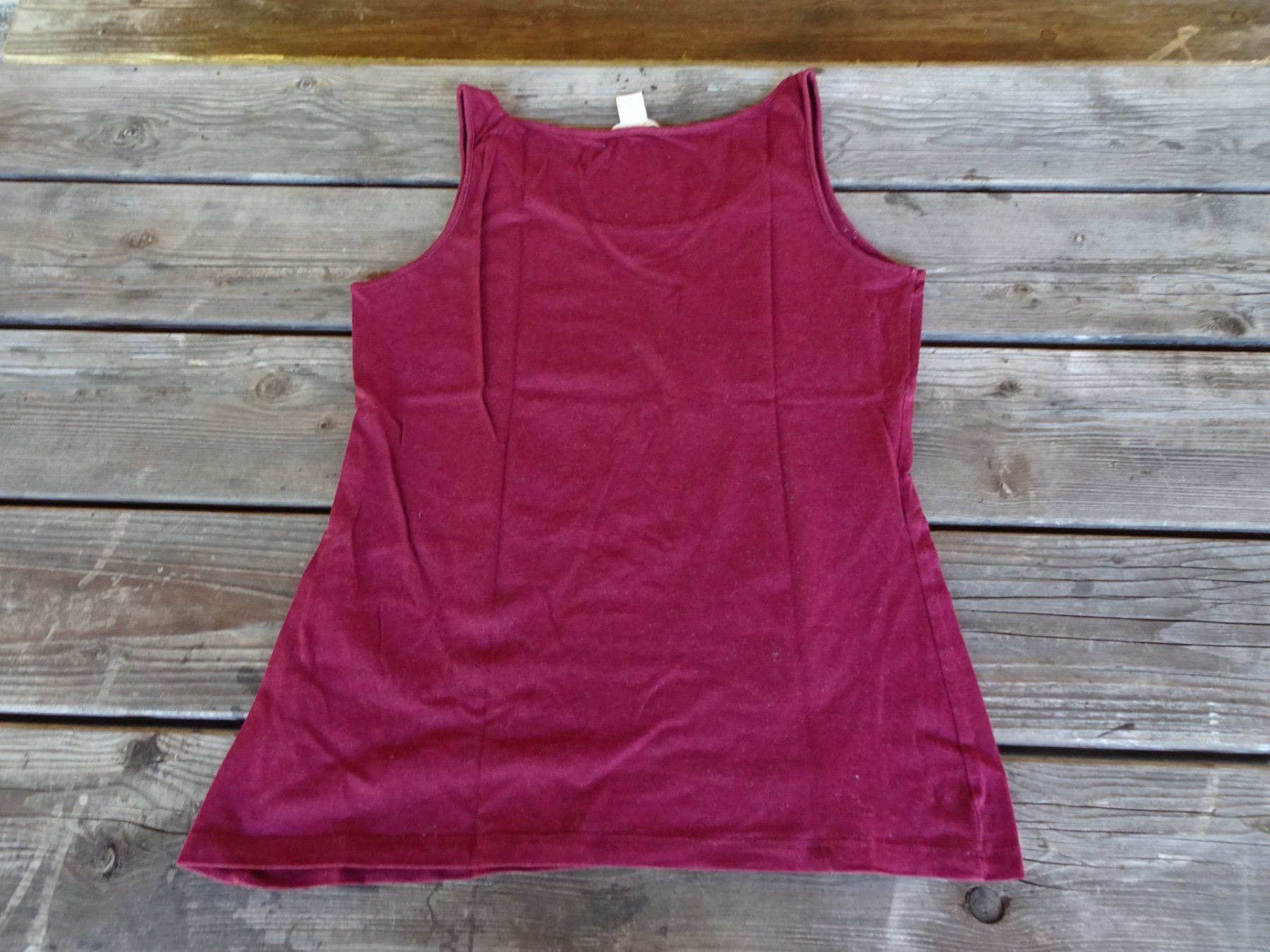 H&M Top: H&M Basic Top uni Bordeauxrot Gr. L - 424127 – Usato da Küssnacht am Rigi venduto da Good4Deckeli 1