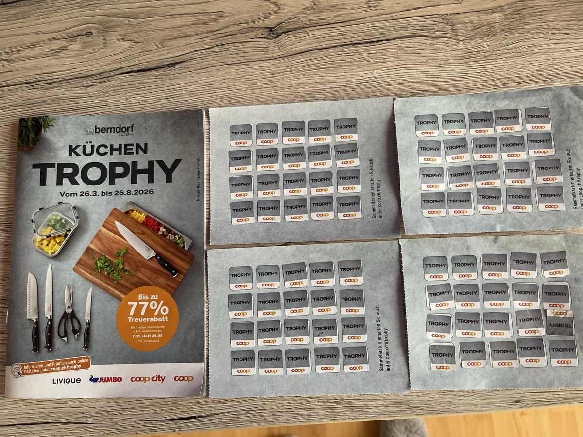Coop Raccolte di bollini & punti: Coop Trophy 4 Volle karte – Nuovo (secondo la descrizione) da Gelterkinden venduto da cobra0110