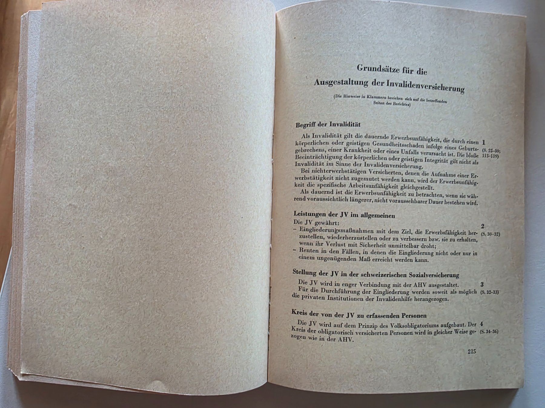 Libri: Bericht Eidgen. Expertenkommission Einführung IV 1956 – Usato da Walterswil BE venduto da Lonitti 7