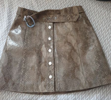 Zara Woman Echtlederjupe Gr.M