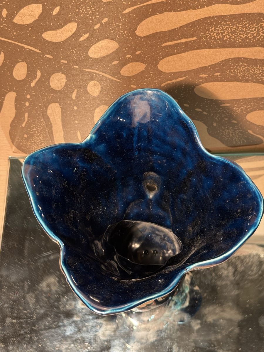 Vasen & Gefässe: Vase Unique en Céramique Bleue – Gebraucht aus Lausanne von vas_mbk2 4