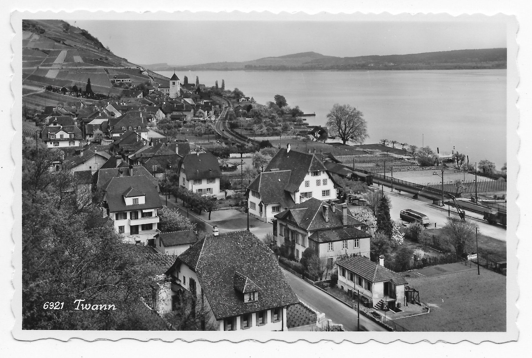 Ansichtskarten: Ansicht von Twann – Gebraucht aus Hefenhofen von Richsalz
