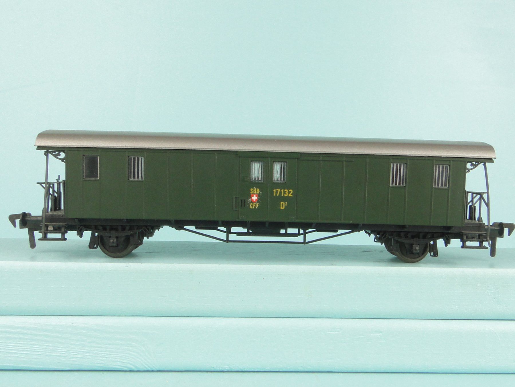 Liliput Modellini di ferrovie: Liliput/Fleischmann 275 50 SBB Plattform Gepäckwagen – Usato da Bülach venduto da cann11 3