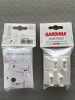 2x4 Stk. GARDINIA Klebeträger neu für EASYFIX-System