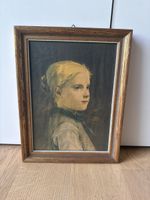 Kunstdruck Albert Anker „Mädchenbuldnis“ 1888