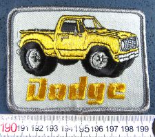 DODGE PICK-UP 4x4 OFF-ROAD CAR PATCH GESTICKT AUFNÄHER LEIM