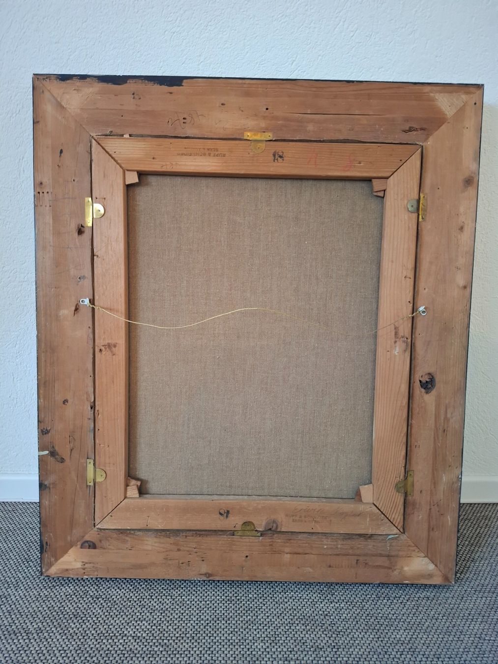 Gemälde: SEHR SCHÖNES ANTIKES ROSENBILD 78x67cm – Gebraucht aus Lyss von KALEO 1