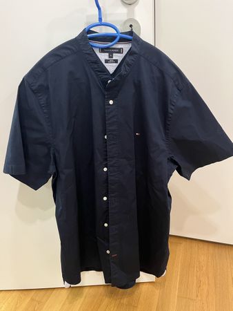 Tommy Hilfiger Freizeithemd  dunkelblaukurzarm neuwertig XL