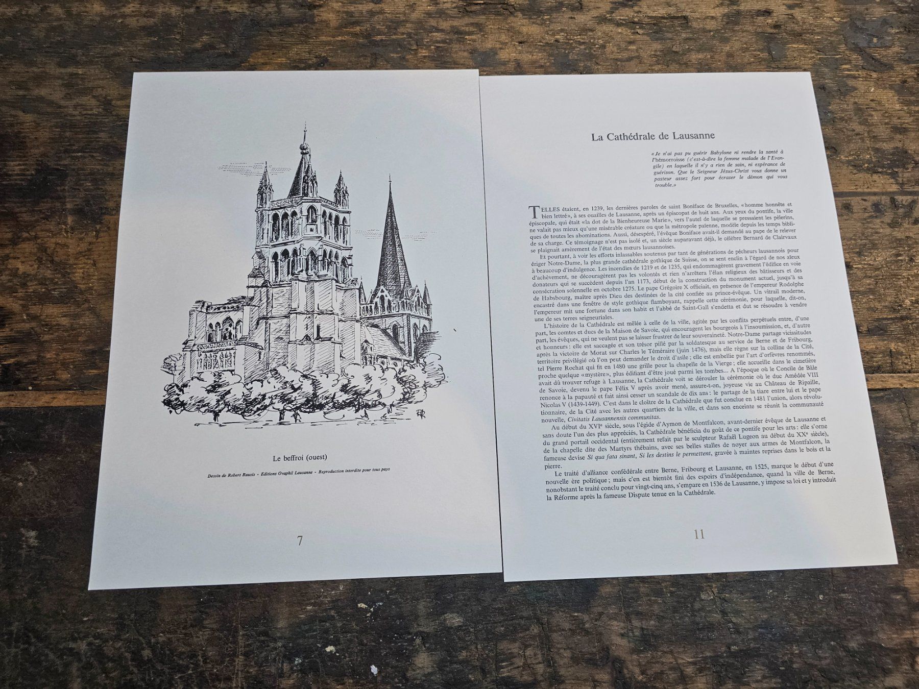 Tutti i francobolli: CH 1968 La Cathedrale de Lausanne - Documenti storici – Usato da Monte Carasso venduto da giave 1