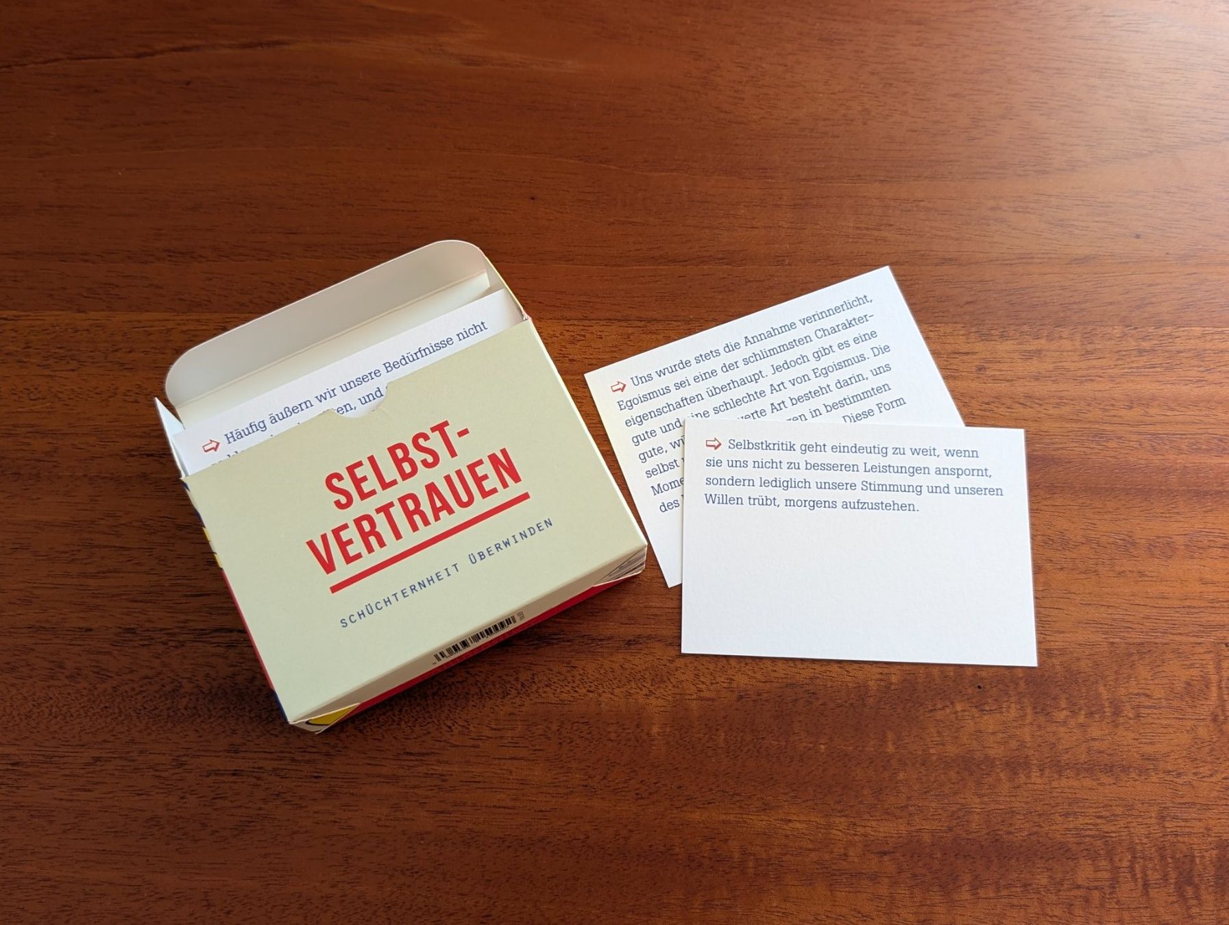 Sonstiger Schulbedarf: Kärtchensatz "Selbstvertrauen" – Gebraucht aus Zürich von michi_zh