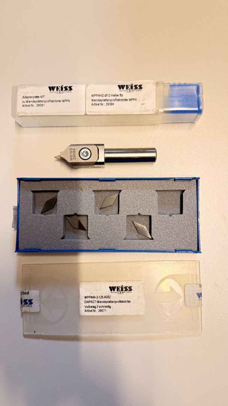 Alle Werkzeuge: Weiss Wendeplattenprofilabrichter – Neu (gemäss Beschreibung) aus Balsthal von swiss-techwerk