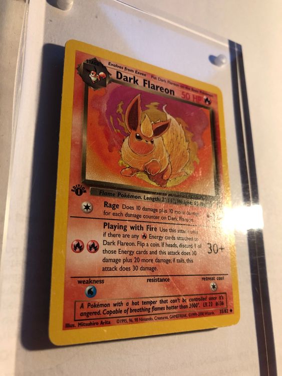 Dark Flareon (unc.) Team Rocket 1st - LP - ab 1.- (Gebraucht) in ...