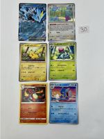 6 Pokemon Sammelkarten gemischt verschiedene sets