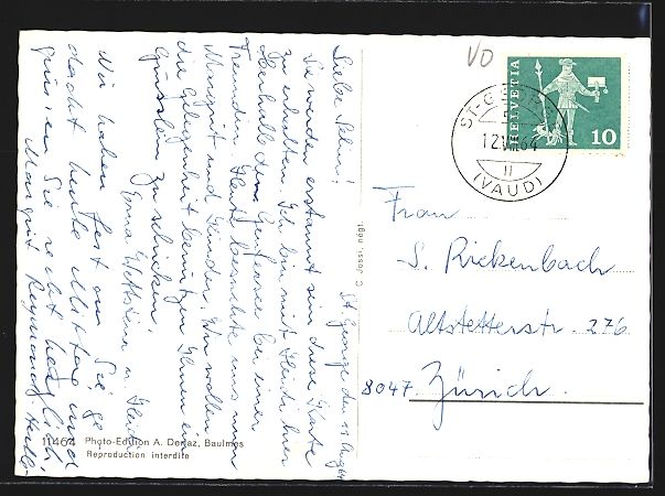 Cartoline postali: AK St-George, Vue aérienne, 1964 – Usato da Berlin venduto da bartko-reher 1