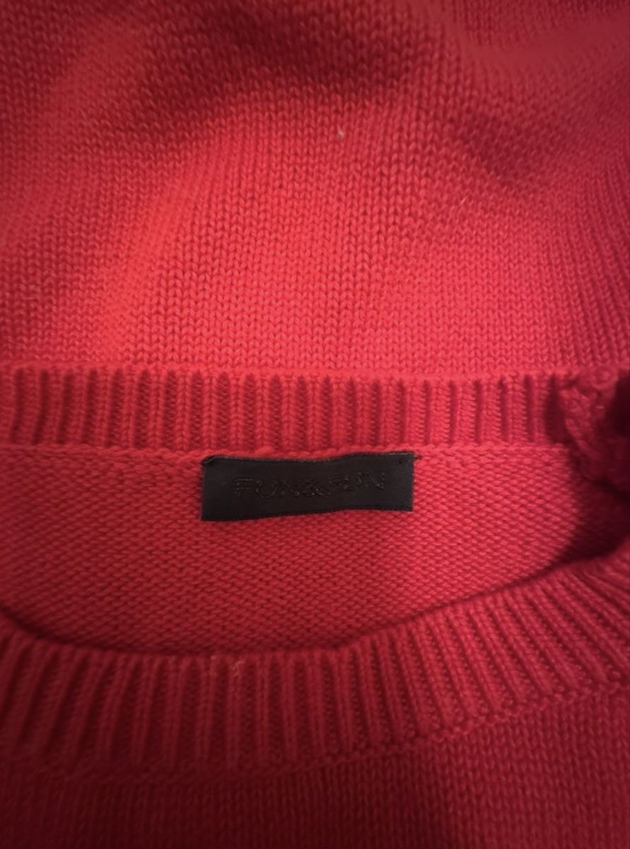 Pullover & Sweatshirts: Fun&Fun Strickpullover Rot/Weiss Grösse 8-10A. – Gebraucht aus Jonen von rdi_qj9p 2